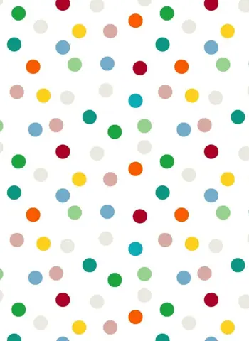 Белый фон с разноцветными точками