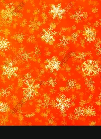 Оранжевые снежинки